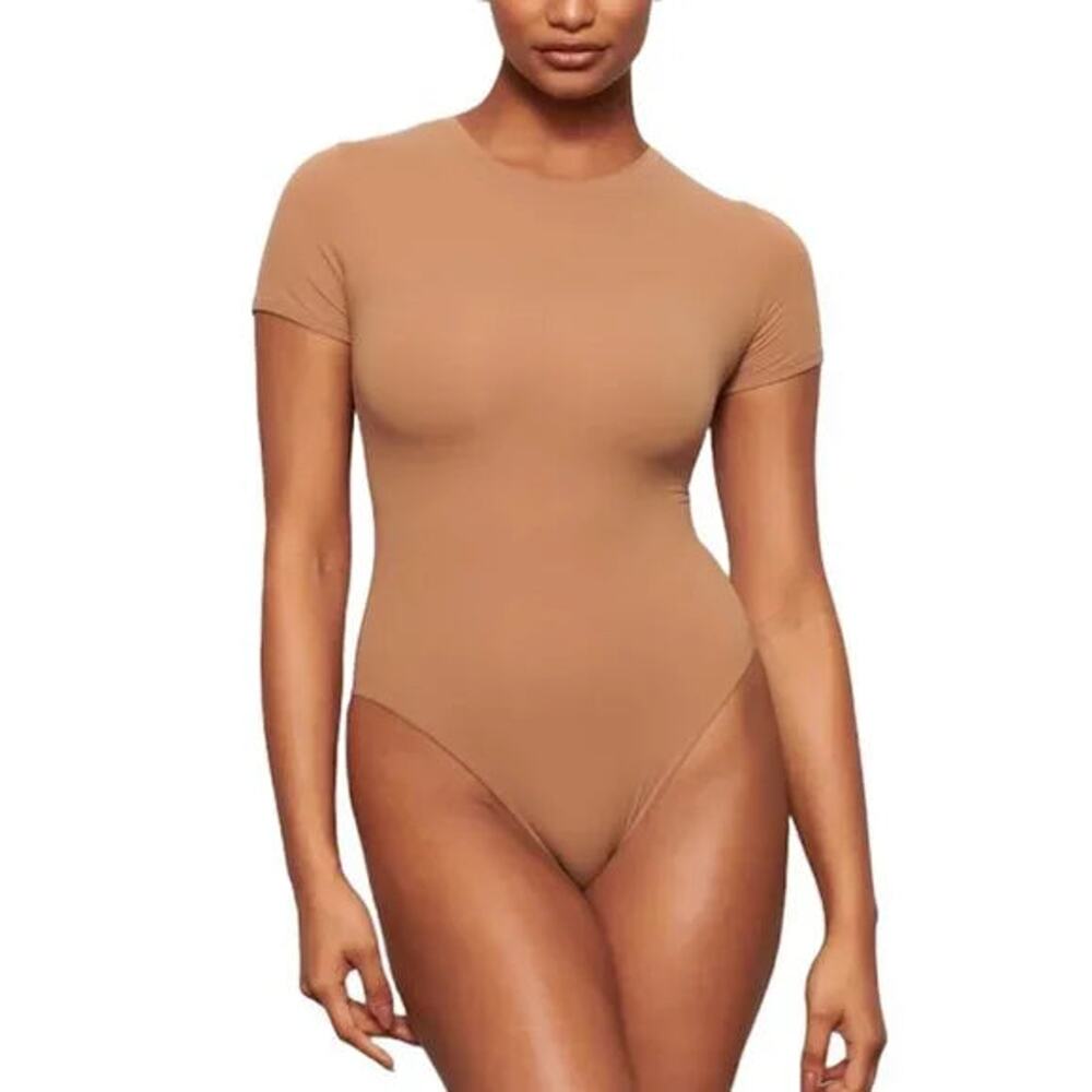SKIMS Fits Everybody T-shirt Bodysuit in Sienna (2X) - Picture 8 of 12